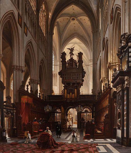 Victor-Jules Genisson Interior of the 'Sint-Salvatorkathedraal' in Bruges